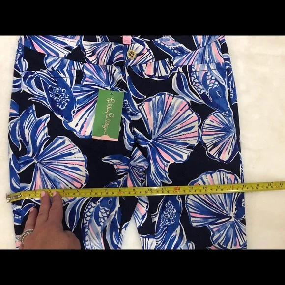 LILLY PULITZER NWT Seashell Pants Size 0 Pretty Feminine Dainty Summer - Picture 4 of 6